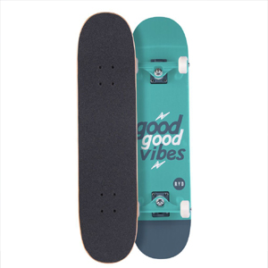 Skate 7.75" RYD Complete Good Vibes Verde Azul